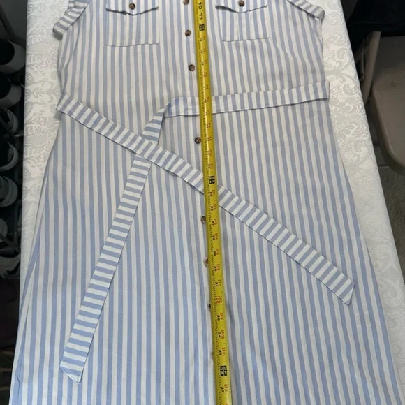 bishop + young White and Blue Tie Front Sundress - Picture 7 of 11